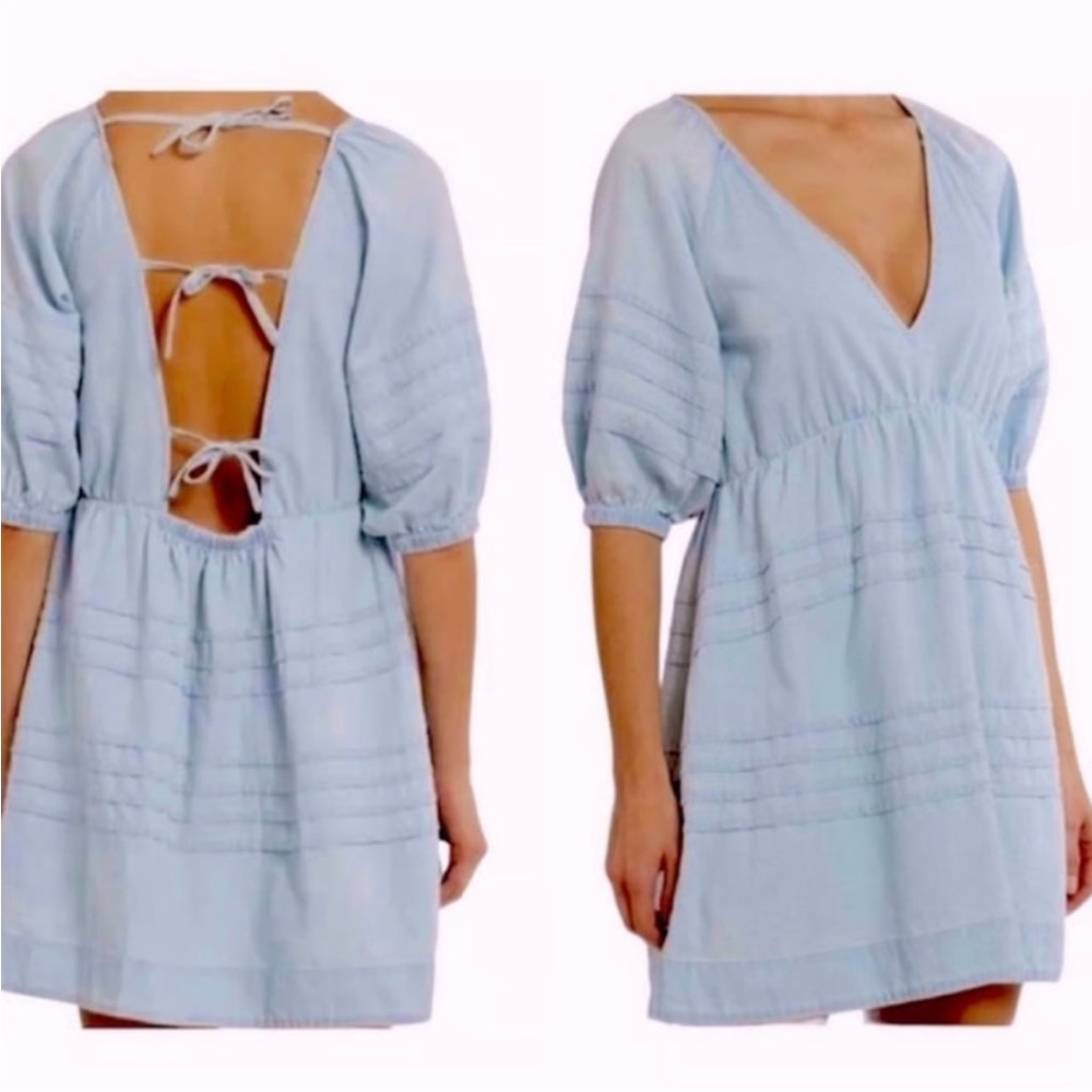7 for all Mankind Babydoll Mini Dress
